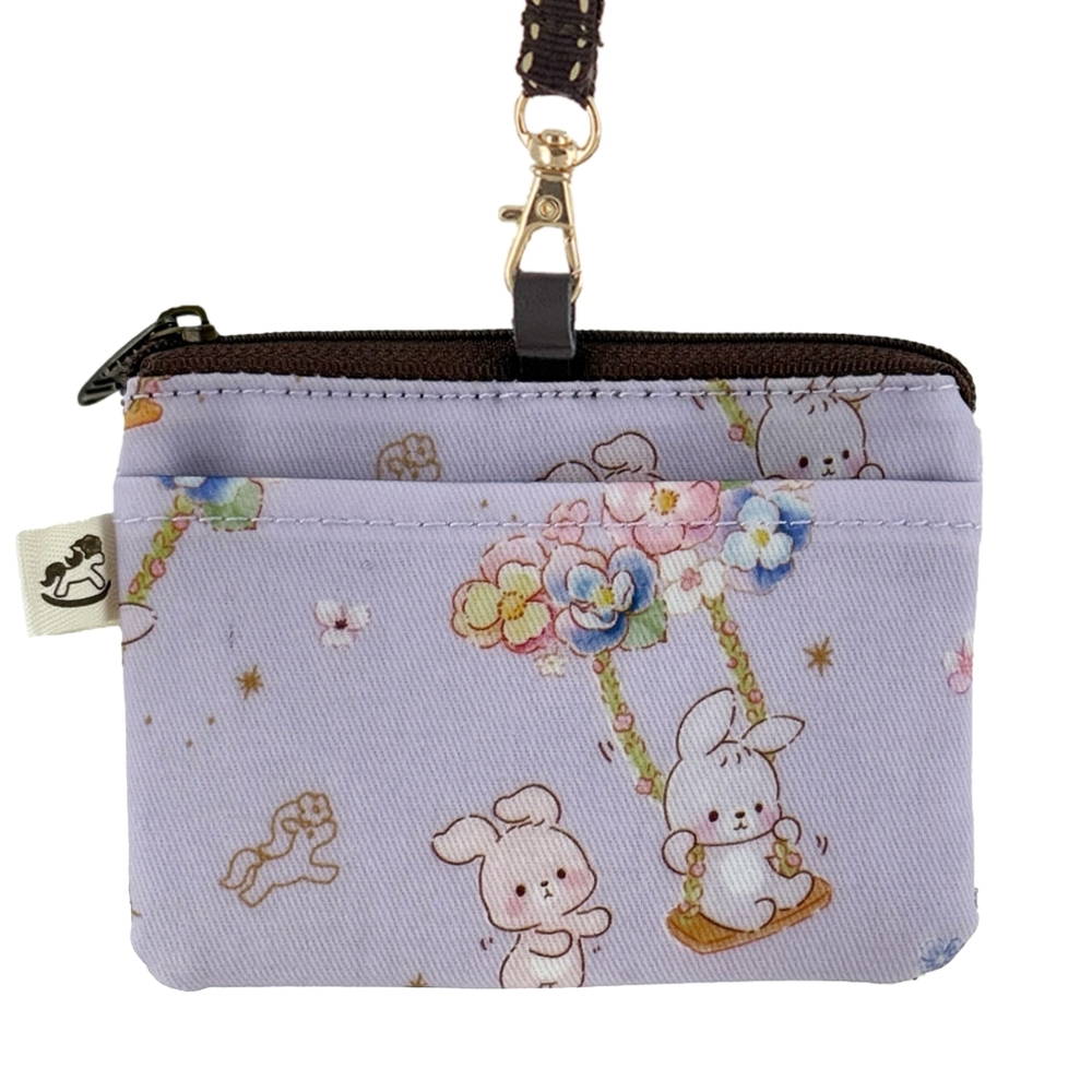 Waterproof Floral Bunny Coin Purse Card Pouch Holder
